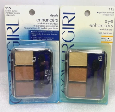 (2) COVERGIRL 眼部增强器快速套装三重眼影 - #115 金色日落 * 珍品 — 第 1/4 张图片