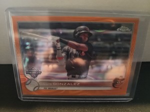 2022 Topps Pro Debut LUIS GONZALEZ Chrome Orange Lava Refractor /25!  #PDC-182