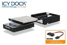 Icy Dock MB343SPO Flex-fit Duo Drive Bay Adapter Internal - Black 2 X Total