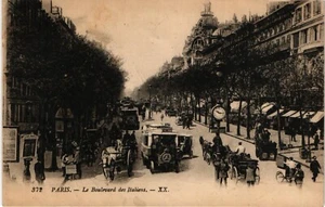 France 1921 postcard from Paris to Madrid. Italians Boulevard (P033) - Imagen 1 de 2