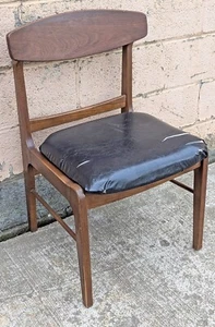 Vintage Maple Wooden Atomic Era Mid Century Accent Office Conference Chair Seat - Picture 1 of 7