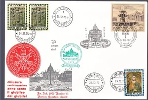 VATICANO BUSTONE PAOLO VI CHIUSURA GIUBILEO 1975 VARI ANNULLI JUBILAEUM MOBILE - Picture 1 of 1
