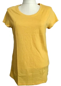NOBO NO BOUNDARIES Dark Yellow Short Sleeve Round Neck Tee Shirt Sz. Jr. L - Picture 1 of 8