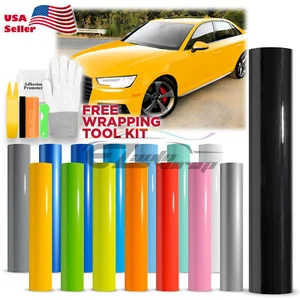 *Premium Gloss Glossy Vinyl Car Auto Wrap Sticker Decal Bubble Free Air Release - Picture 1 of 155