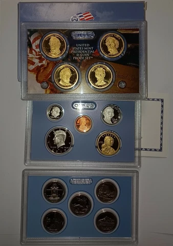 2010 Clad US Proof 14 Coin Set with Original Packaging & COA COMPLETE Cover