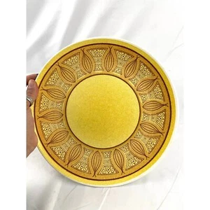 Lot of 9 Anchor Hocking Honey Gold Ironstone Dinner Plates MCM Stoneware 1970s  - Picture 1 of 16