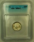 1943 Silver Mercury Dime 10C Coin Icg Ms-65 Jj (Full Bands Ioo)