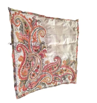 3 pc Set Pottery Barn Ingram Plaid Embroidered Paisley Pillow Sham  24 X 24 - Image 1 of 4