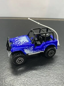 1984 Matchbox JEEP 4X4 With Long Antenna ~ Blue - Picture 1 of 16