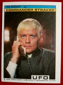 UFO - Karte #01 - Ed Bishop als Commander Straker - neuwertig - Anglo 1970 - Bild 1 von 2