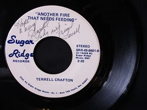 SIGNED 45 Terrell Crafton Boogie Man 1970's 45 Sugar Ridge 861 AUTOGRAPHED - Picture 1 of 3