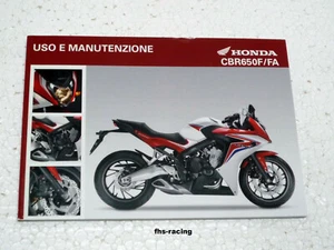original HONDA CBR 650 F , RC 74 , Fahrerhandbuch , USO E MANUTENZIONE - Bild 1 von 1