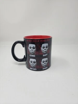 Taza de café muchas caras de Michael Meyers 2019 regalo divertido terror negro Foto 1 de 4