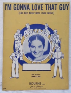 I'm Gonna Love That Guy (Like He's Never Been Loved Before) Sheet Music 1945 - Picture 1 of 11