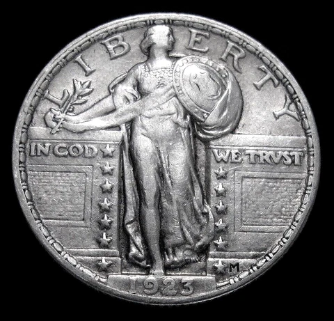 1923-P STANDING LIBERTY SILVER QUARTER ***XF++*** SCARCE TYPE!  FREE SHIPPING! Cover