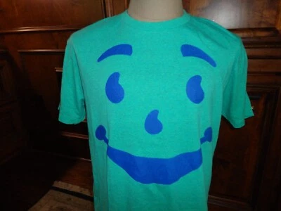 Camiseta Azul Teal Kool-Aid Hombre Crew 55-45 Adulto L Muy Bonita Marca Kool-Aid Foto 1 de 4