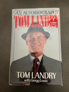 TOM LANDRY "An Autobiography" Hardcover Book w/ Dustjacket *AUTOGRAPHED* d.2000 - Picture 1 of 3