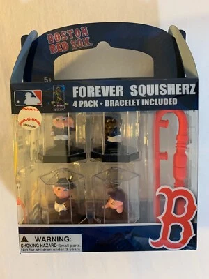 Forever Squisherz 波士顿红袜队 4 件装钥匙链带手链 — 第 1/4 张图片