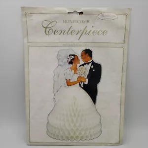 Honeycomb Wedding Centerpiece African American Bride Groom Table Decoration NEW - Picture 1 of 6