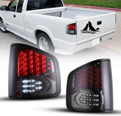 Conjunto de pares de luces traseras LED de humo cromadas para Chevy S10 GMC Sonoma 1994-2004 Foto 1 de 4