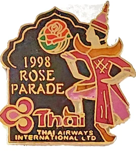 Rose Parade 1998 Thai Airways Inter. Ltd. 109th Tournament of Roses Anstecknadel - Bild 1 von 2