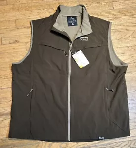 Mens KING'S CAMO XKG Boulder Soft Shell Water Resistant Vest "BARK" Color Sz 3XL - Picture 1 of 9