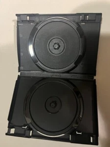 5 PCS New Top Quality Rare 14mm CLEAR-VU Black Double 2-DVD Cases - Picture 1 of 1