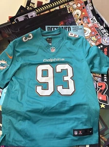 Ndamukong Suh Miami Dolphins NFL Nike On Field Sewn Jersey Size Men’s Medium - Picture 1 of 3