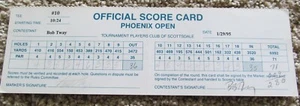 TOURNAMENT SCORECARD-1995 PHOENIX OPEN-SIGNED BY 2 PGA CHAMPIONSHIP WINNERS - Picture 1 of 5