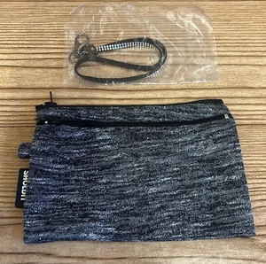 NEW Sholdit RFID Wallet | Heather Black Wristlet Bling Rhinestones Lightweight - Picture 1 of 6