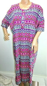 Dreamcrest Women Plus One Free Size Red Blue Oversize Sleep shirt Lingerie Tee - Picture 1 of 12