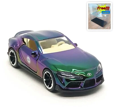 Majorette Toyota GR Supra 24 Colección Cromo Verde/Púrpura 1:56 3" Sin Paquete Foto 1 de 4