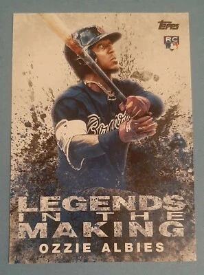 Ozzie Albies 2018 Topps Legends in the Making Series 2 #LITM-4 Rookie Card RC - Image 1 of 2
