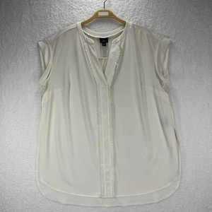 Worthington Bluse Damen Übergröße 0X elfenbeinfarben Pulli Oberteil Shirt - Bild 1 von 10