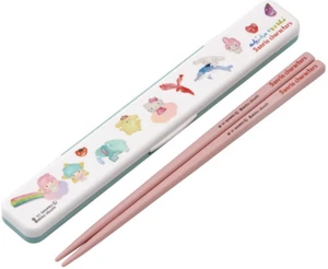 "Clearance" Sanrio Pompompurin Hello Kitty Chopsticks + Chopstick Box Case Set - Picture 1 of 4