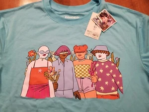 NEW Target Pride Anjelica Colliard Design Blue Tee Shirt Size Small Free Ship - Picture 1 of 4
