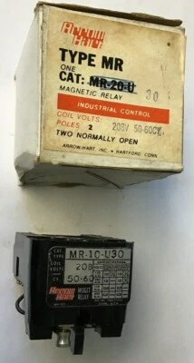 ARROW HART MR-10-U30 MIDGET RELAY 208V 50-60HZ 2POLE - Image 1 of 4