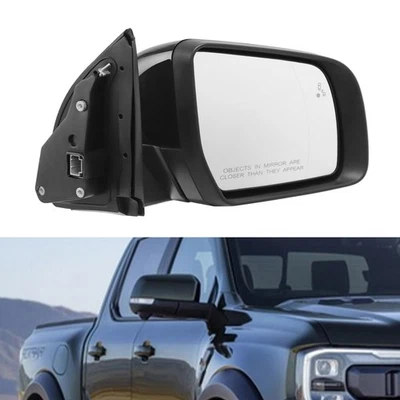 For 2019-2023 Ford Ranger Heated Mirror Power Fold w/BSM 12Pin Passenger Side RH Foto 1 de 4