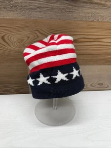 Made In USA Beanie Red White Blue - Picture 1 of 3