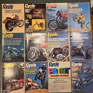 Vintage 1973 Cycle Magazines 12 issues January - December (Read) - Picture 1 of 1
