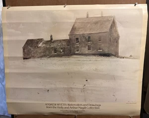 Andrew Wyeth 1982: poster acquerelli e disegni 24,5 x 30,5" - Foto 1 di 4