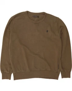 FRENCH CONNECTION Mens Sweatshirt Jumper XL Khaki Cotton CZ77 - Picture 1 of 3