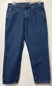 Pantalones de mezclilla para hombre Carhartt B17 DST calce relajado pierna cónica muslo relajado - Imagen 1 de 9