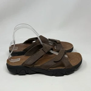Keen Sarasota Sandals Womens 9 Brown Leather Hiking Trail Open Toe Slides - Picture 1 of 15