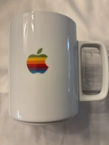 Exclusive Apple Visitor Center Porcelain Coffee Mug Japan White Rainbow 15oz,Use - Picture 1 of 9