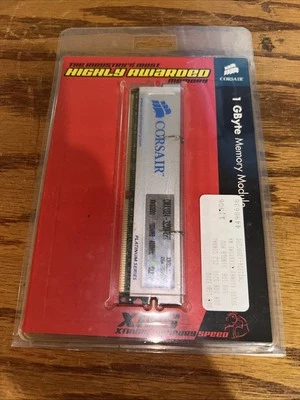 1GB PC3200 DDR-400 CORSAIR XMS PLATINUM Memory Kit CMX1024-3200C2PT DDR1 - Image 1 of 4