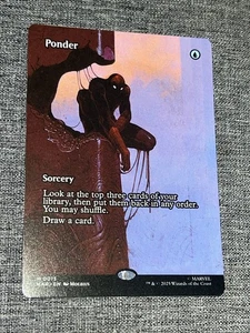 2025 MTG Marvel Spider-Man Ponder (Borderless) 0013 (M) MAR Non Foil - Picture 1 of 2