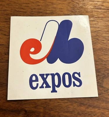 Vintage MLB 1970's Montreal Expos Sticker Decal - Image 1 of 2