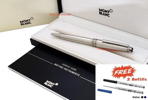 ⭐Montblanc* Meisterstuck Solitaire Royal Steel Pen #"Ballpoint" - Picture 1 of 4