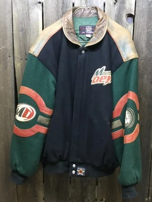 Chaqueta de bombardero para hombre XL vintage diseño JH Mountain Dew hecha en EE. UU....[R1] Foto 1 de 4